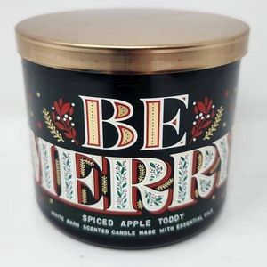 🎅 BBW Spiced Apple Toddy 3-Wick Candle NEW